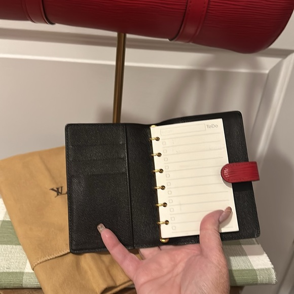 Authentic Vintage Louis Vuitton Red Epi Leather Agenda/PM Planner - Picture 15 of 16
